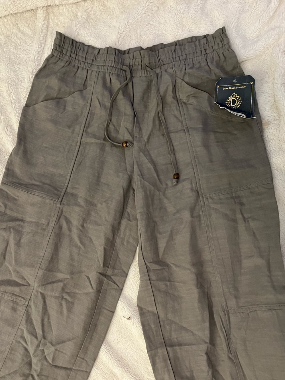 Democracy Wide Leg Pants in Gray